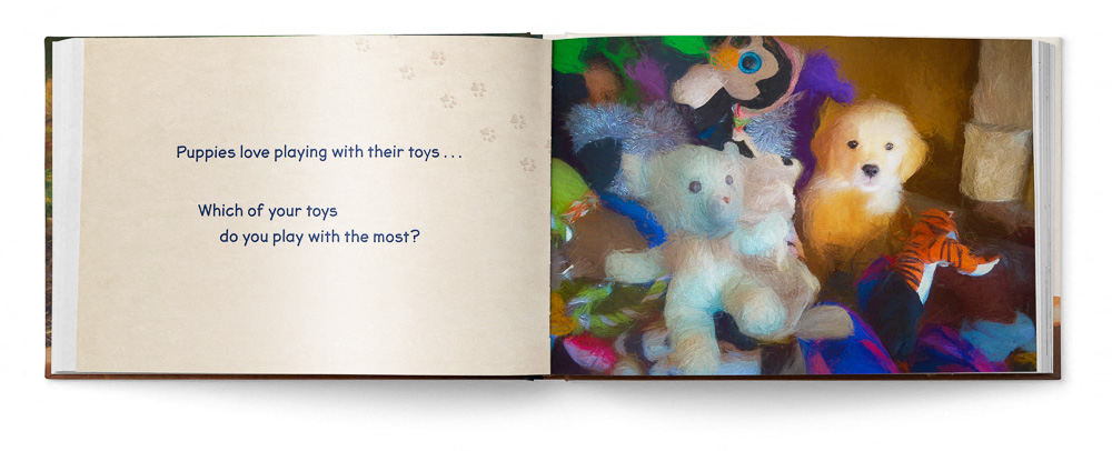 Puppies Love Children's Book featuring Trog's Dogs - Pages 06 and 07