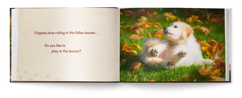 Puppies Love Children's Book featuring Trog's Dogs - Pages 12 and 13