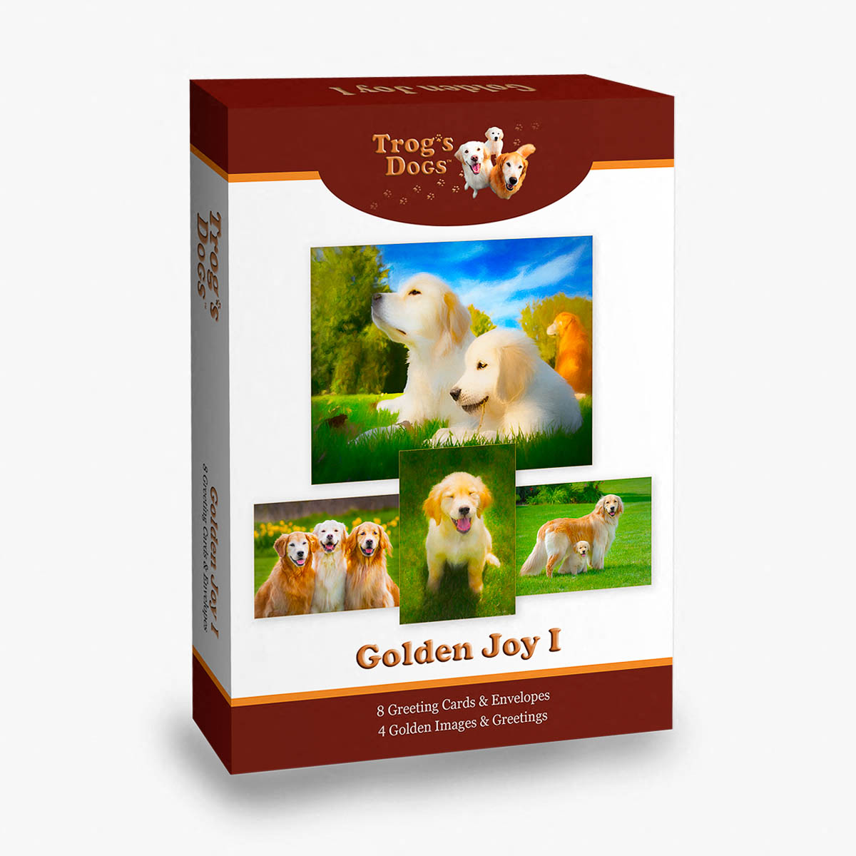 Trog's Dogs Golden Joy I Greeting Cards